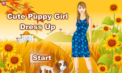 Cute Puppy Girl DressUp